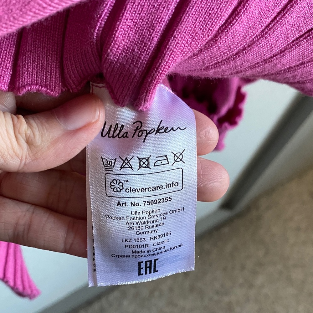 Ulla Popken Pink Ribbed Knit Sweater - Picture 8 of 10
